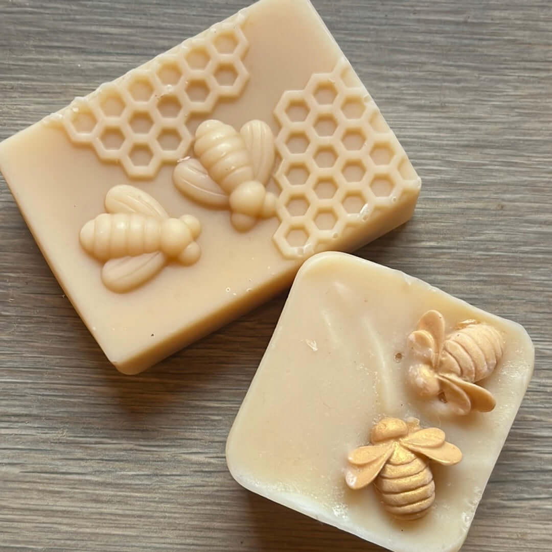 Handcrafted natural soap bars from Straight Arrow Farms made with goat milk and tallow