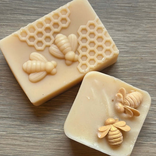 Handcrafted natural soap bars from Straight Arrow Farms made with goat milk and tallow