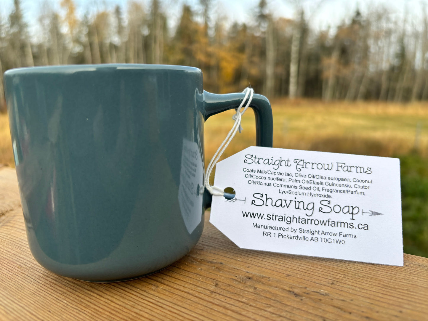 *Shaving Soap+ Mug- Black Pepper Bergamot.