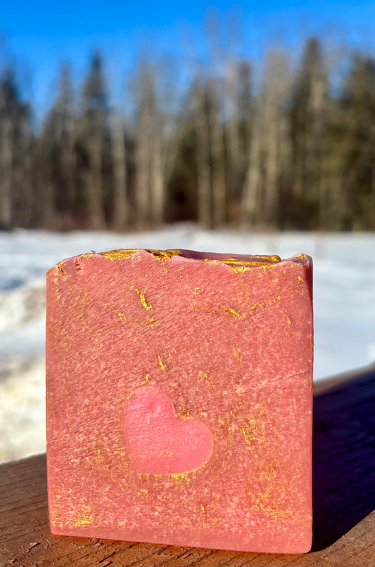 Rose Petals + Sandalwood- Tallow Soap