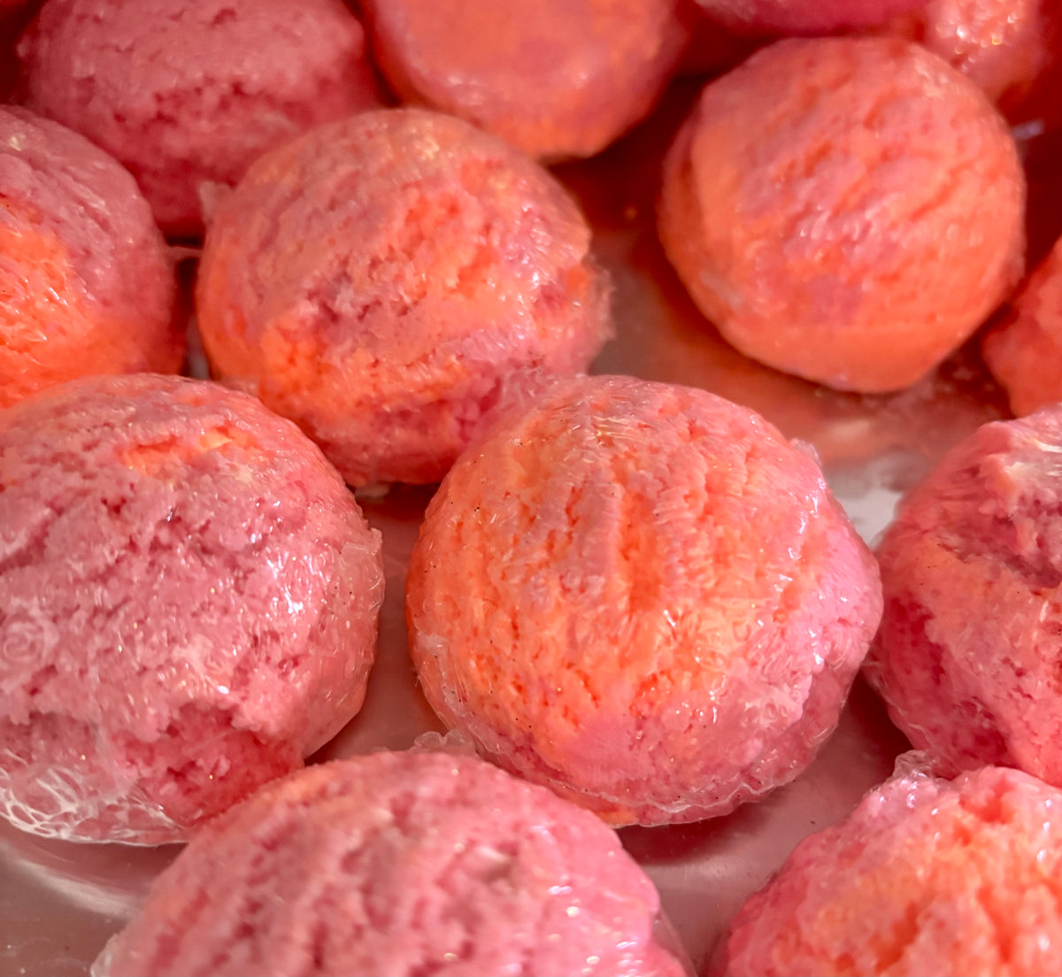 Mandarin Cranberry bubble bath scoops