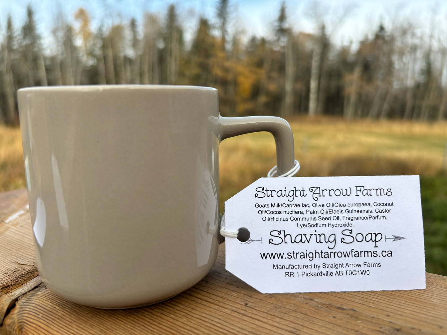 *Shaving Soap+ Mug- Black Pepper Bergamot.