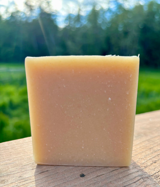 Sweetgrass goat milk soap bar — handcrafted natural soap, Straight Arrow Farms